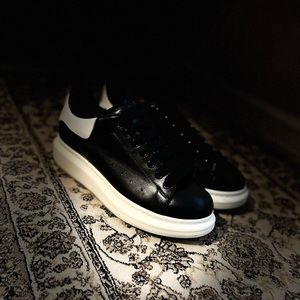 Classic black/white platform Alexander McQueens.